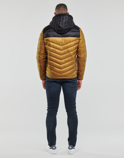 Jack & Jones - JJEHERO PUFFER HOOD - Cognac