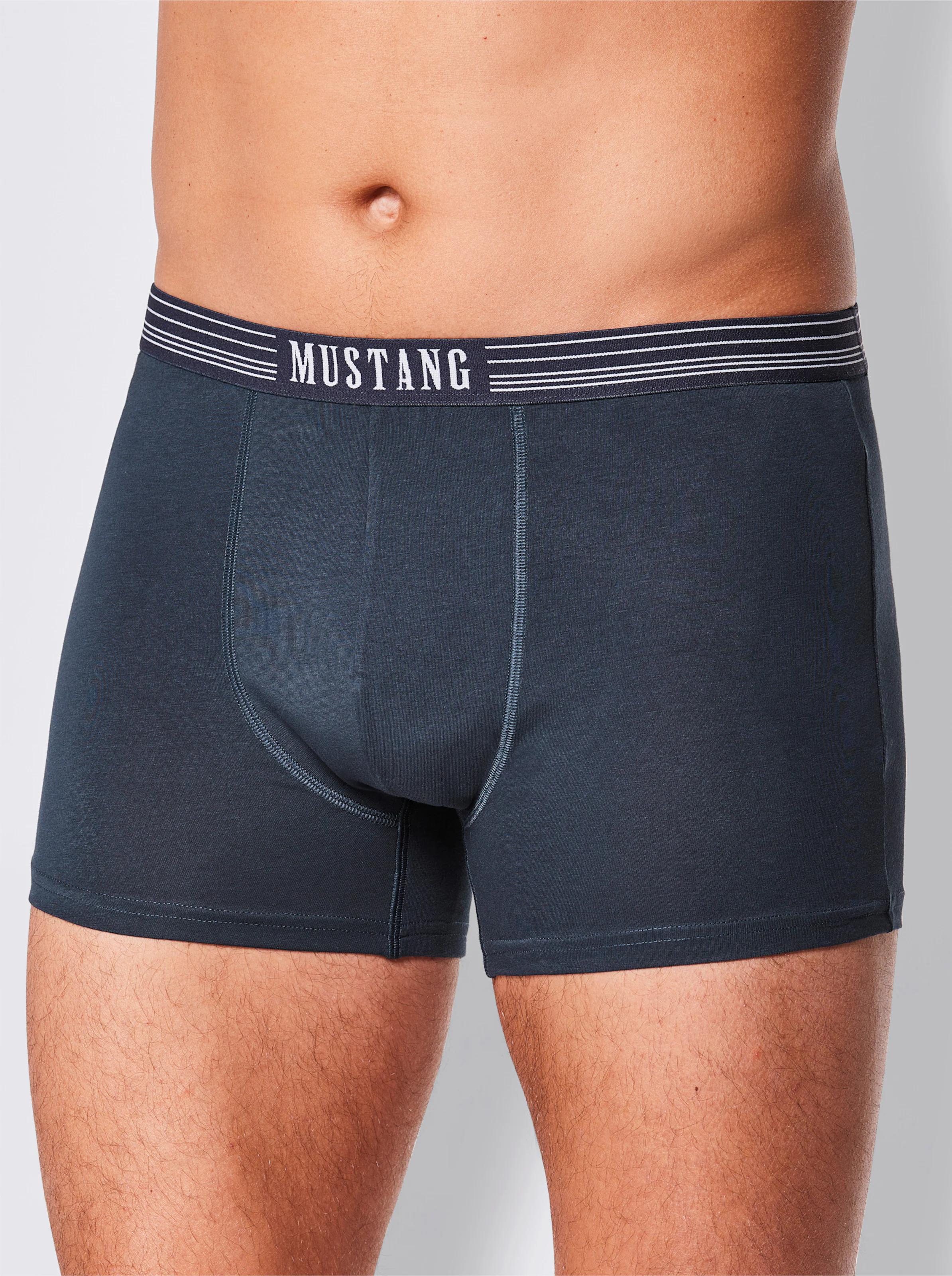 Mustang Pants in marine + weiß + rot