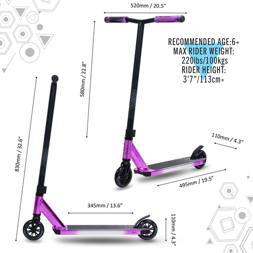 Patinete de acrobacias Sullivan Antic