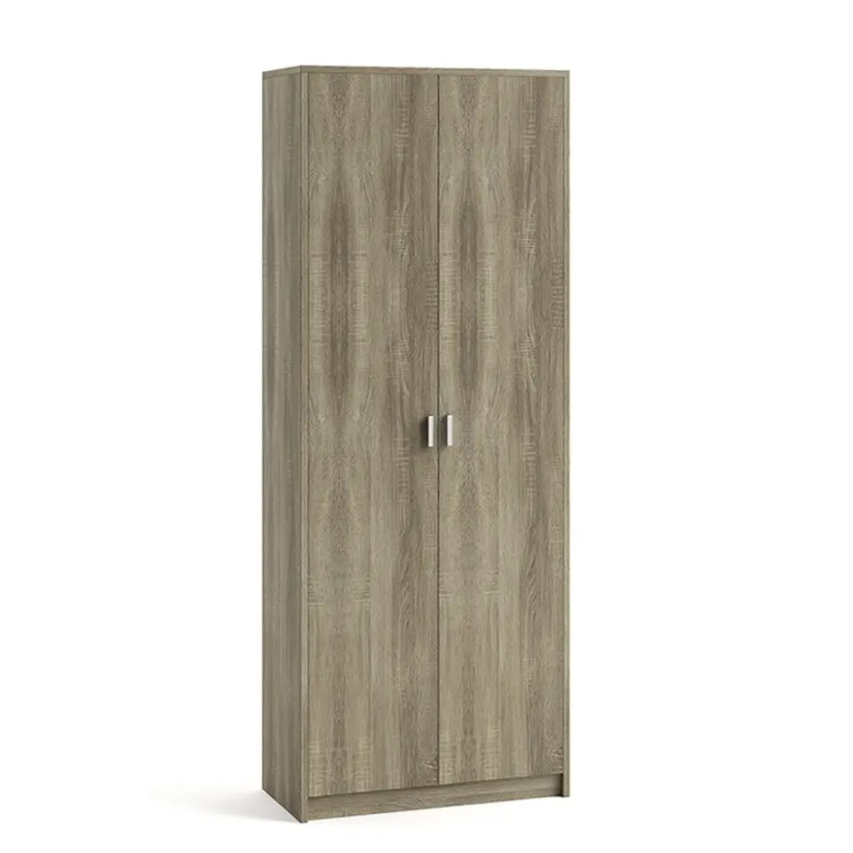 Interiax Opbergkast - Kledingkast 'Aurora' - Sonoma Eik - 2 Deurs - 194x72x36cm