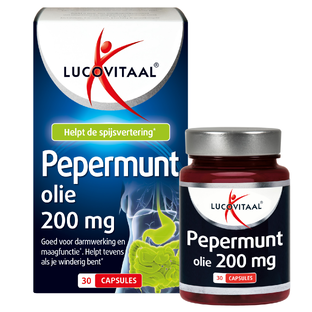 Lucovitaal Pepermuntolie 200 mg Capsules 30CP