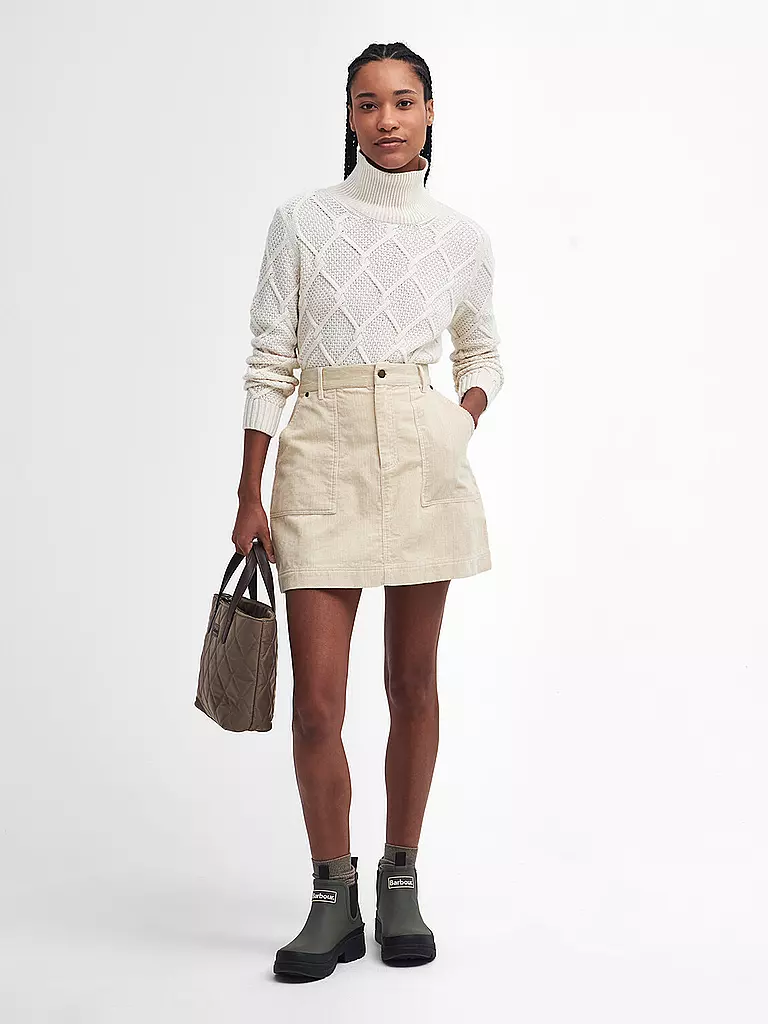 BARBOUR Rollkragenpullover BURNE  creme