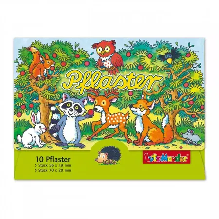 Lutz Mauder Pflasterbriefchen Waldtiere, 10er Packung