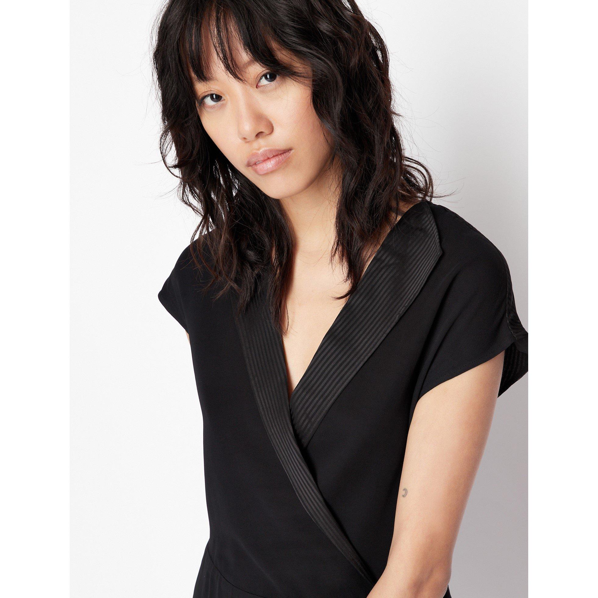 Armani Exchange V Neck Dress