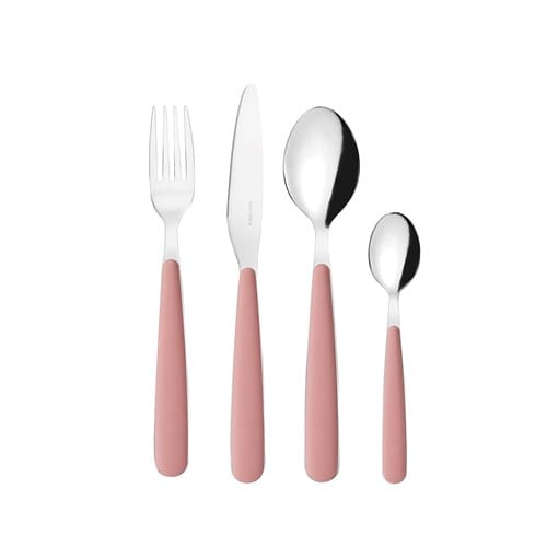 Ménagère 24 pièces rose guzzini