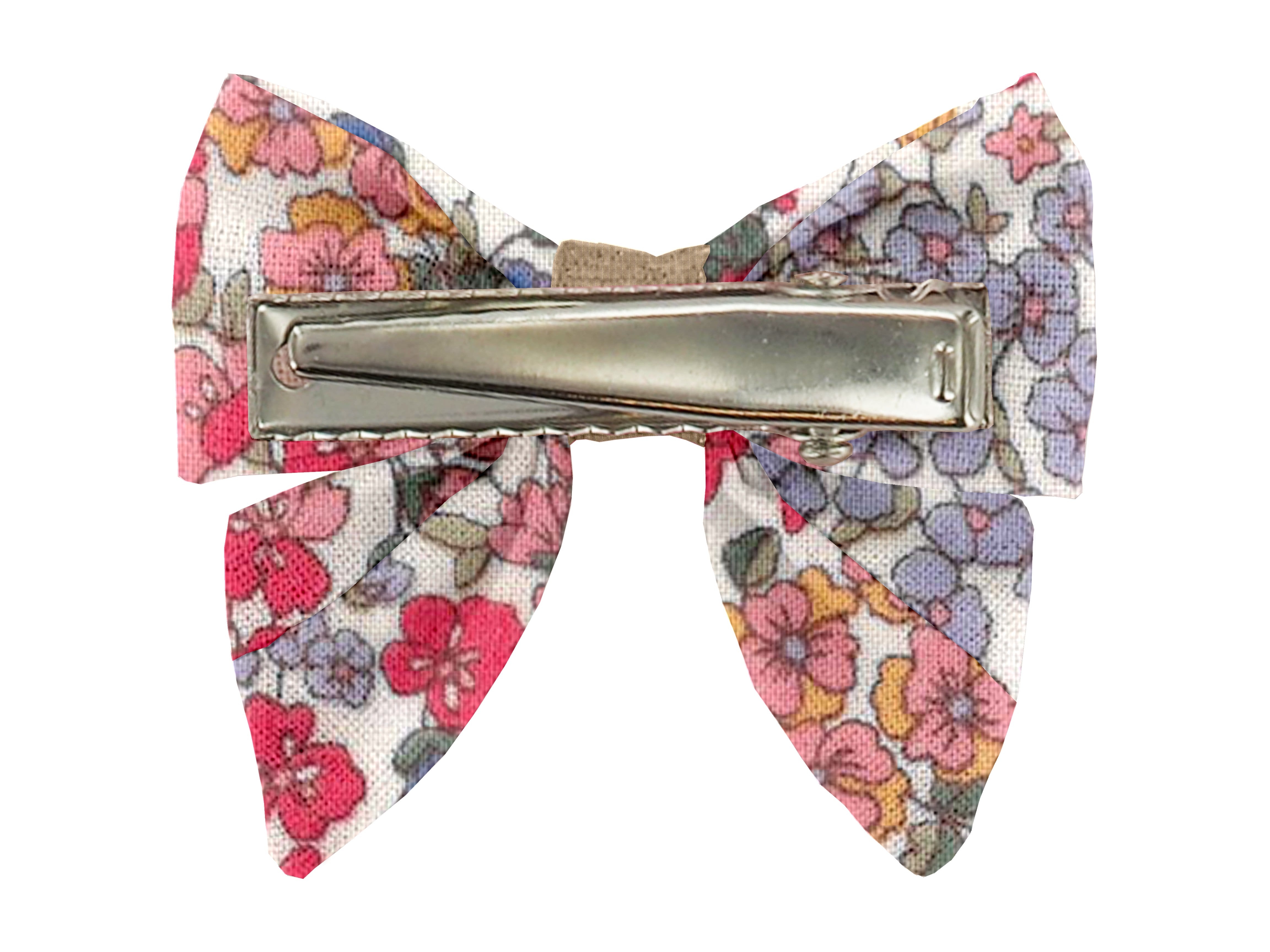 Barrette Mini Noeud Papillon Porcelaine Rosée
