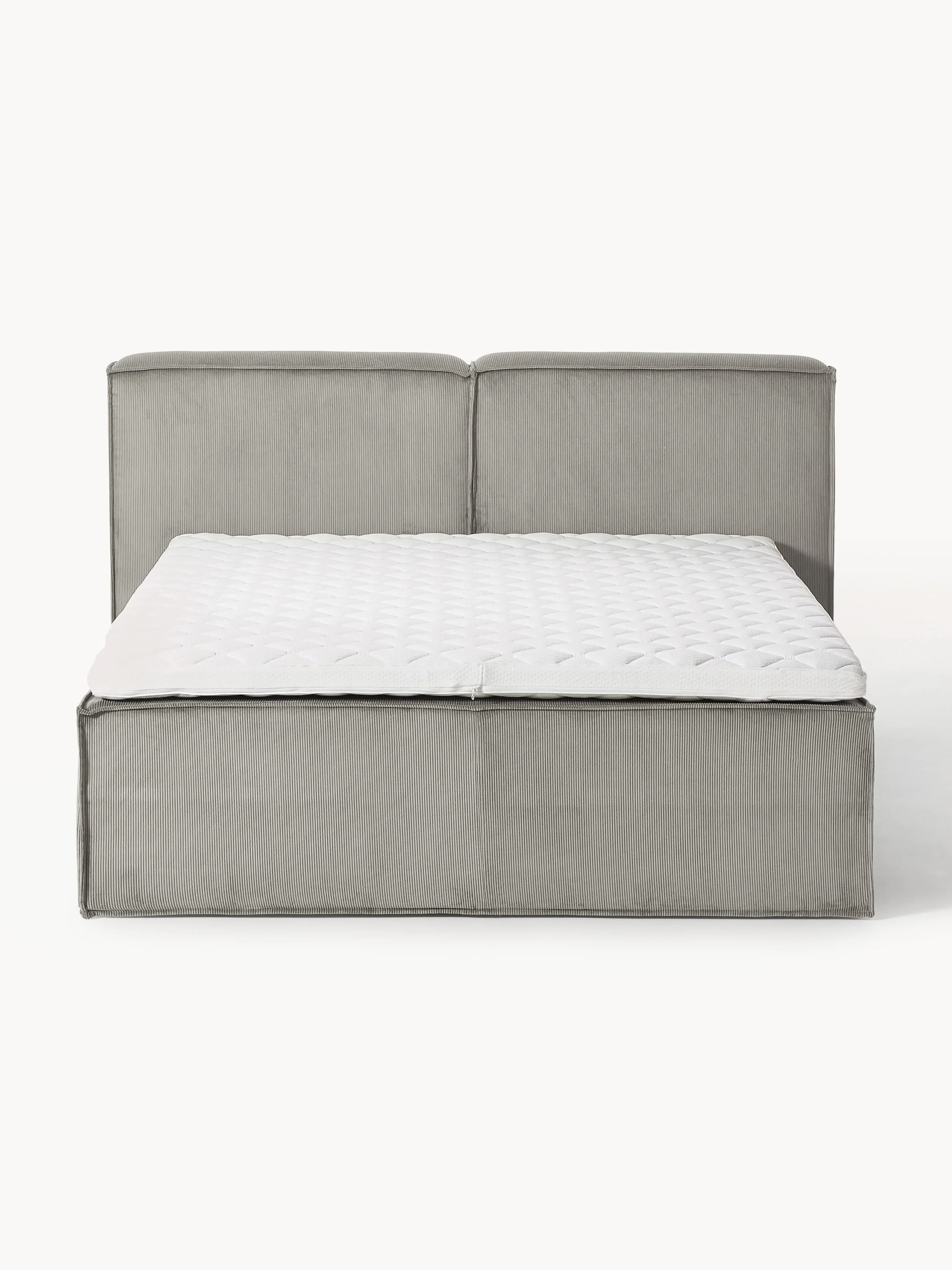 Corduroy boxspring bed Lennon