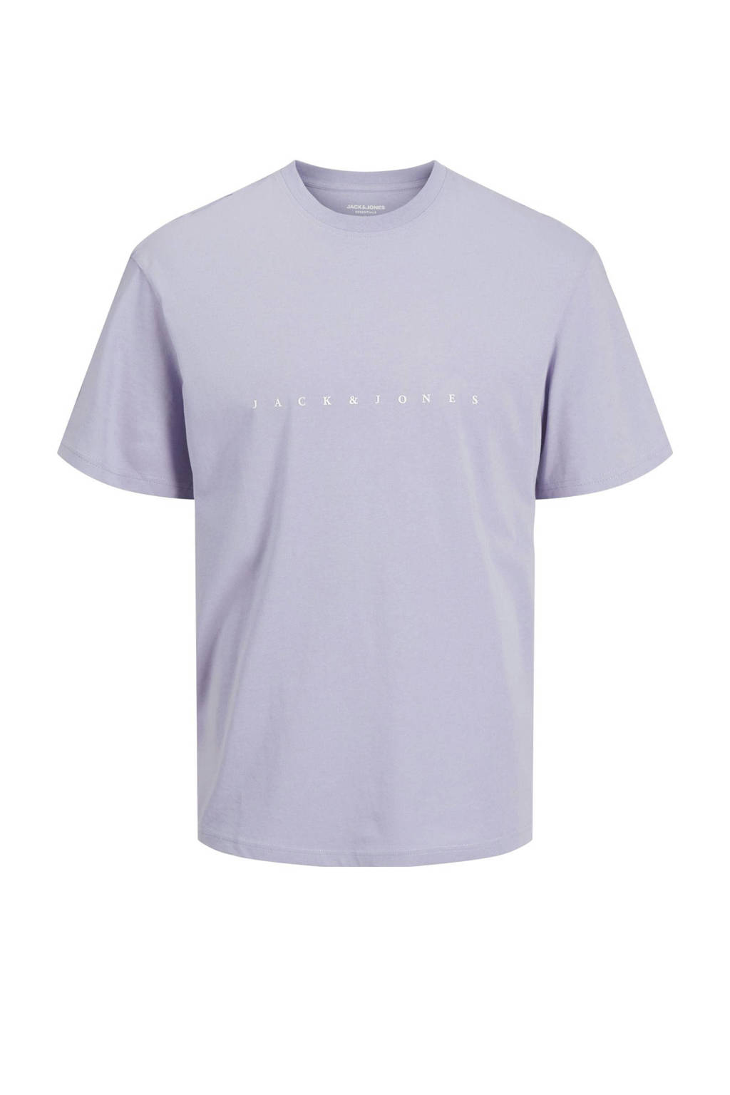 JACK & JONES T-shirt JJESTAR met tekst lila