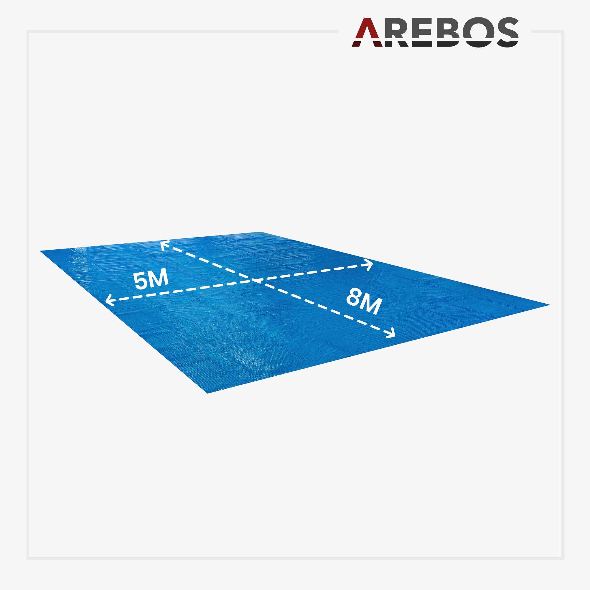 Solarheizung 8x5m rechteckig
