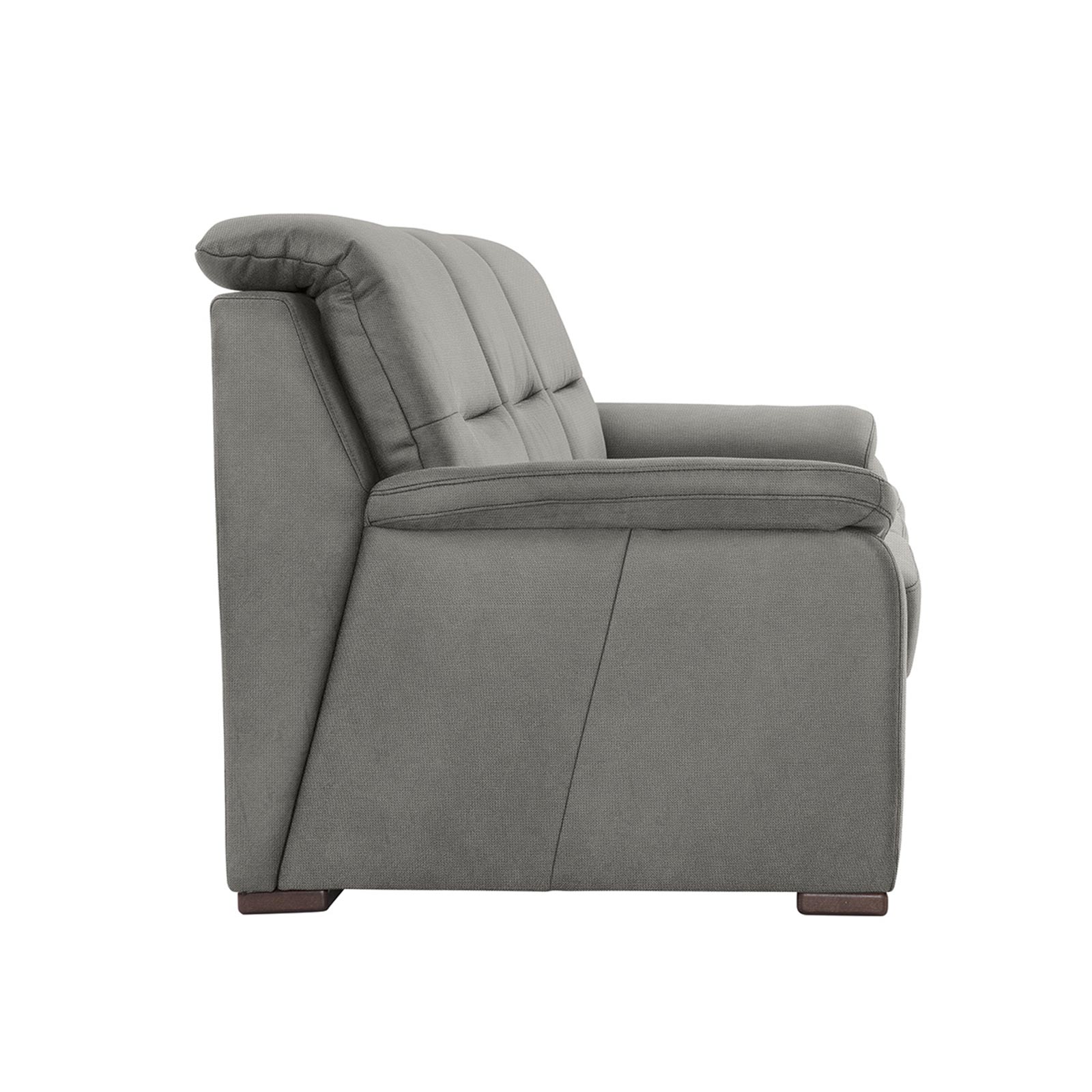 polsterpower 3-Sitzer-Sofa - Belle silver - Basismodell