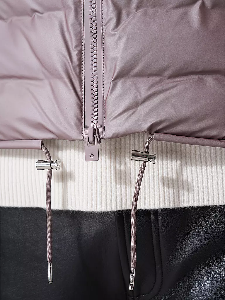 RAINS Steppjacke LOHJA SHORT PUFFER JACKET silber