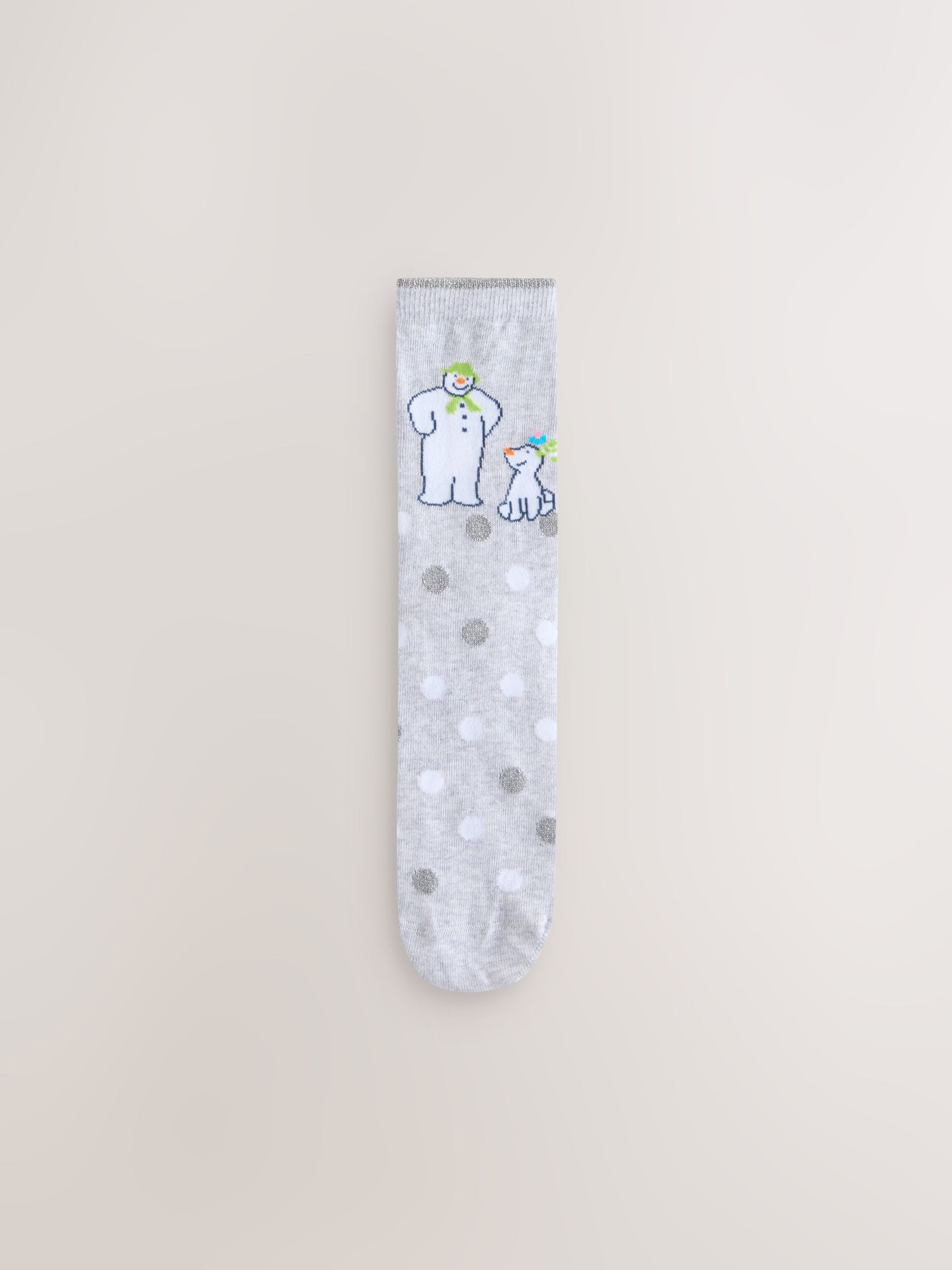 The Snowman License - 4 paar enkelsokken met kerstmotief