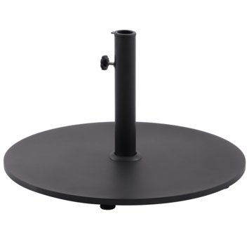 Handson parasolvoet zwart rond 620 mm staal