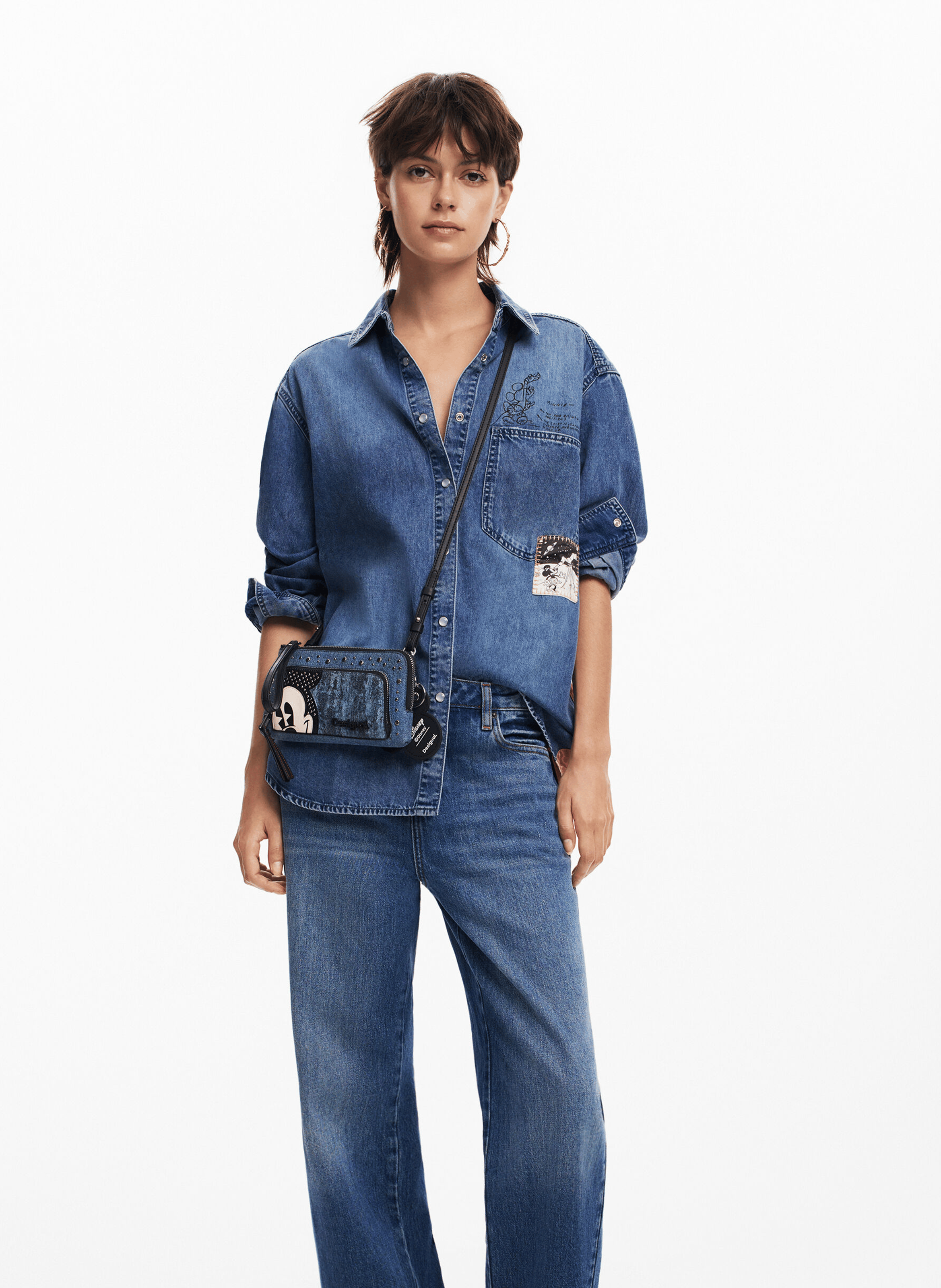 Porte monnaie en denim| Bleu