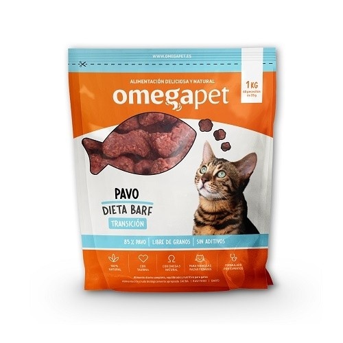Dieta BARF de transição para peru na alimentação de gatos