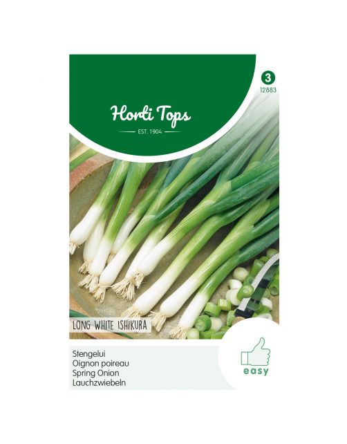 Hortitops Stengelui Long White Ishikura - Groentezaden - 2 g