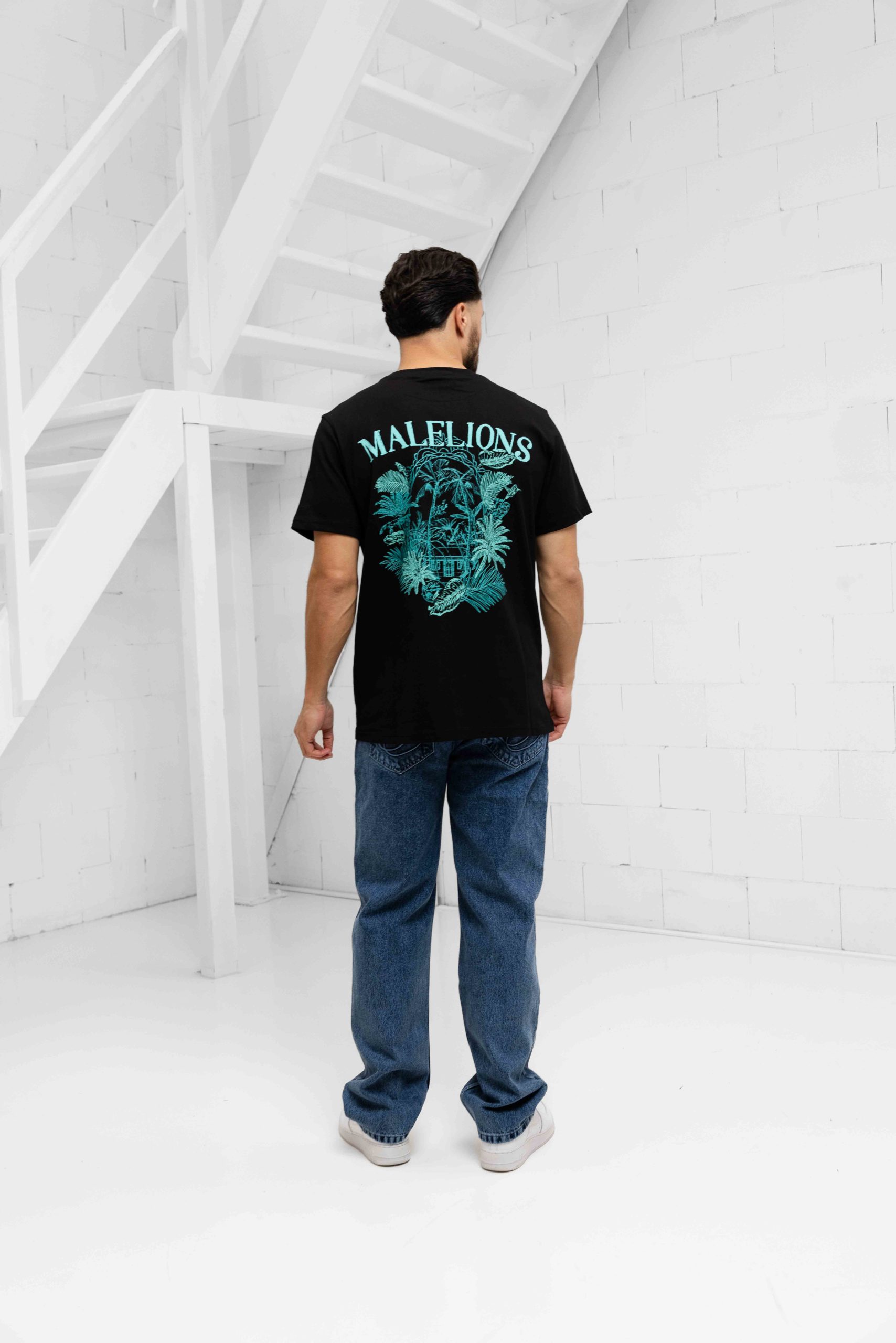 Malelions Jungle T-Shirt Heren Zwart