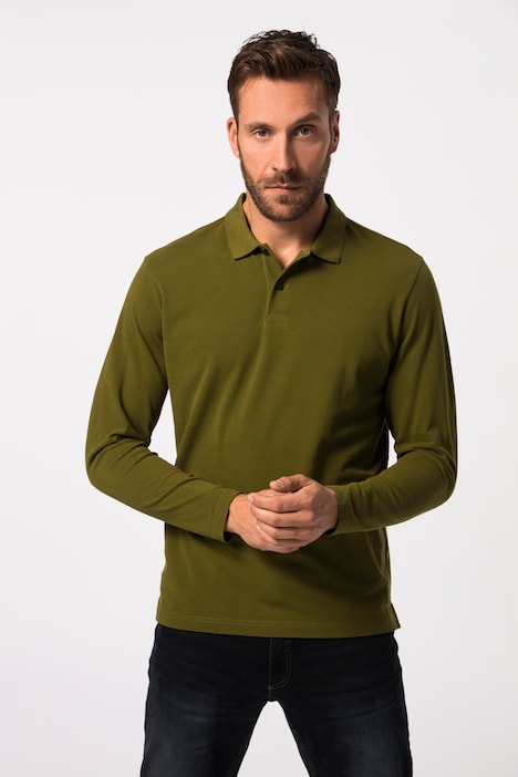 JP 1880 Poloshirt, Basic, Langarm, Piqué, bis 8 XL