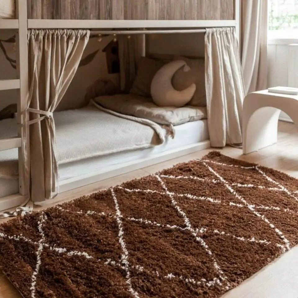 Interieur05 berber vloerkleed Nea roest/creme - 230 x 160 cm