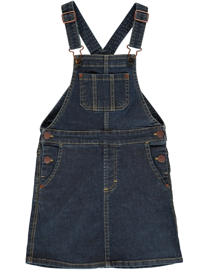 Jeans-Kleid PINAFORE in medium dark blue
