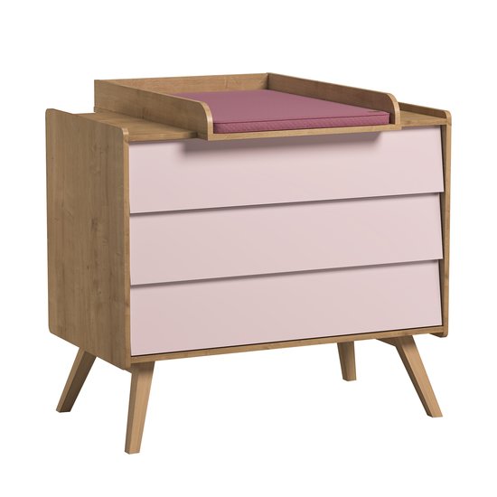 Commode Vintage   Bois / Rose        de               Vox