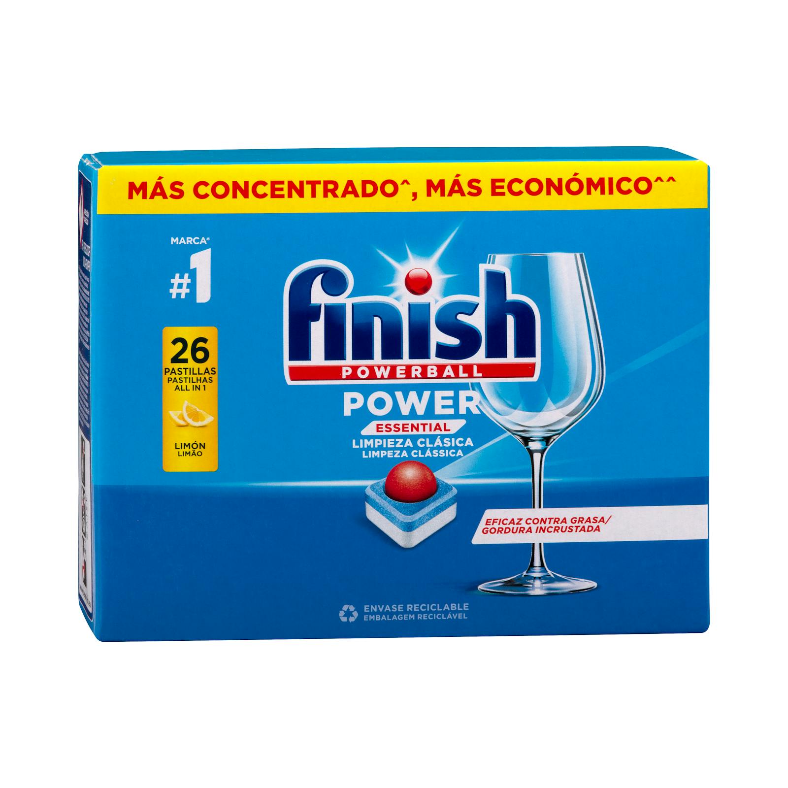 Tablettes pour lave-vaisselle Finish Power Essential Citron