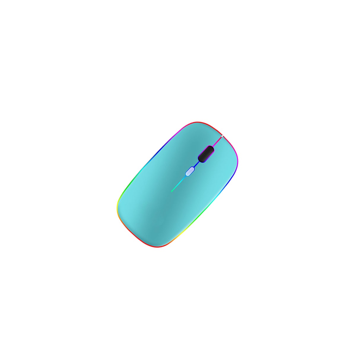 Trådløs Bluetooth-mus USB-lading Blå