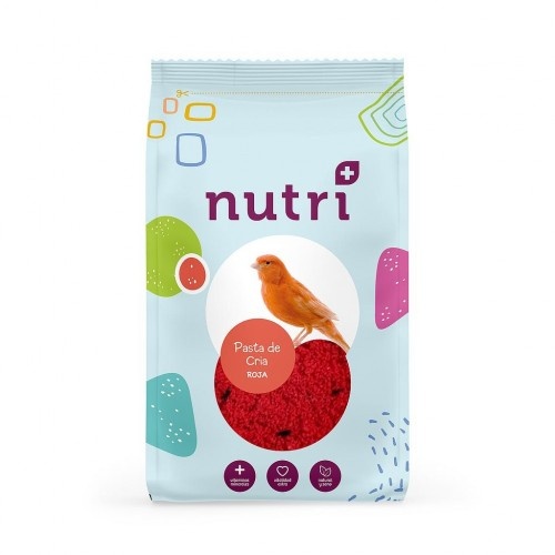 Pasta de criação Nutri+ vermelha, sabor neutro, para aves.