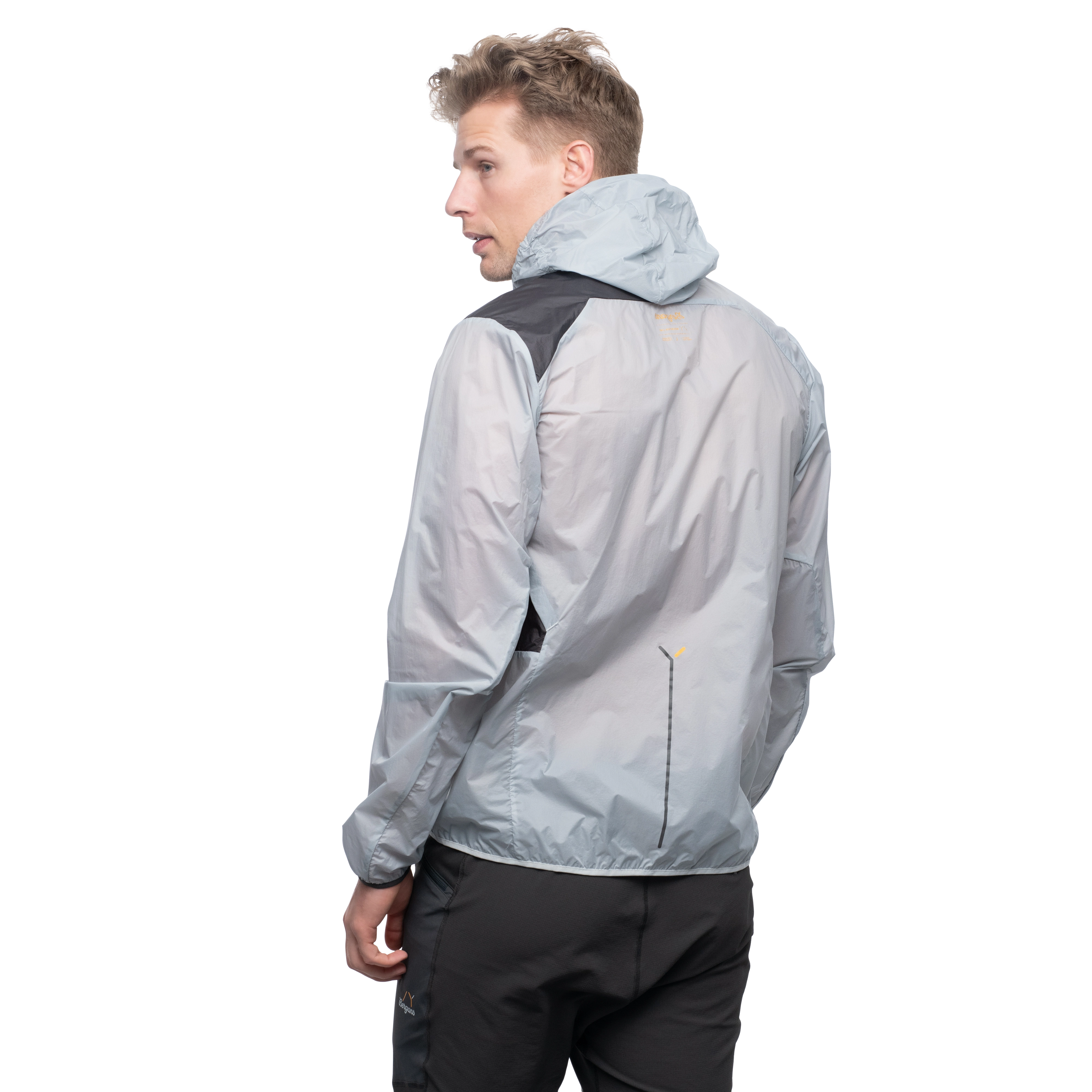 Y LightLine Pure Windbreaker Jacket Men Pearl Grey / Dark Shadow Grey