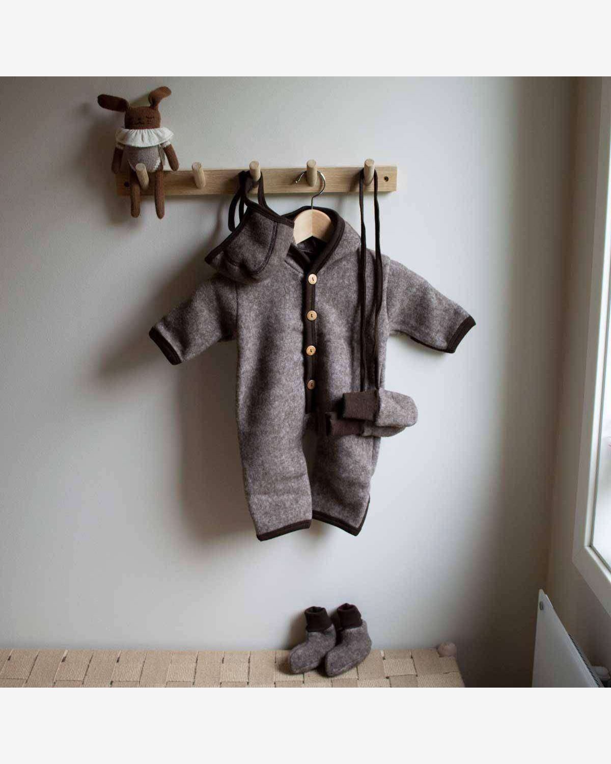 Babyvotter i ullfleece – Ubehandlet ull – Onesize (0-12 mnd)
