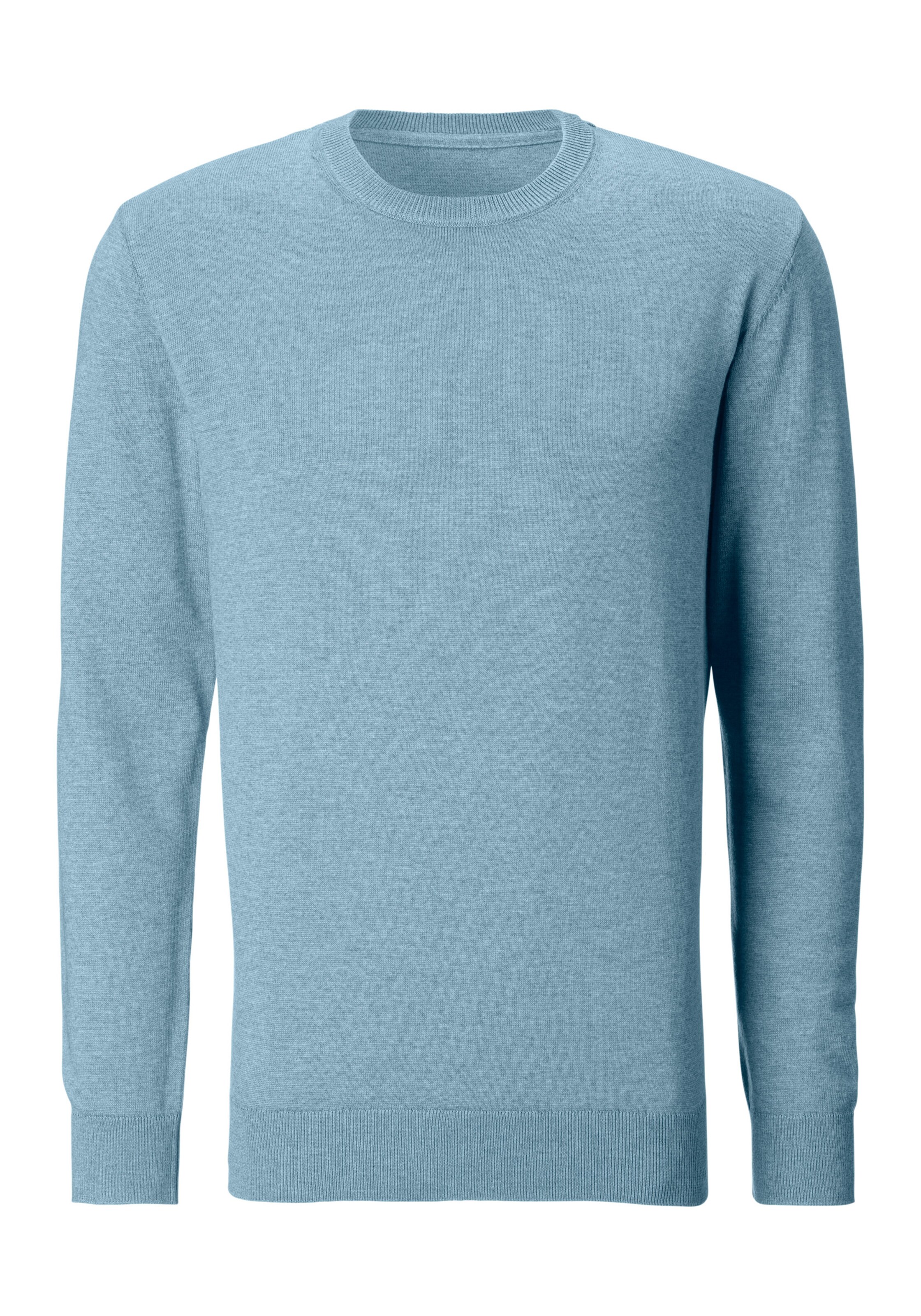 H.I.S Strickpullover in blau-meliert