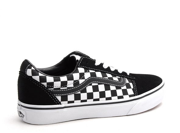 Vans basses femme ward yt checkered cvs noir
