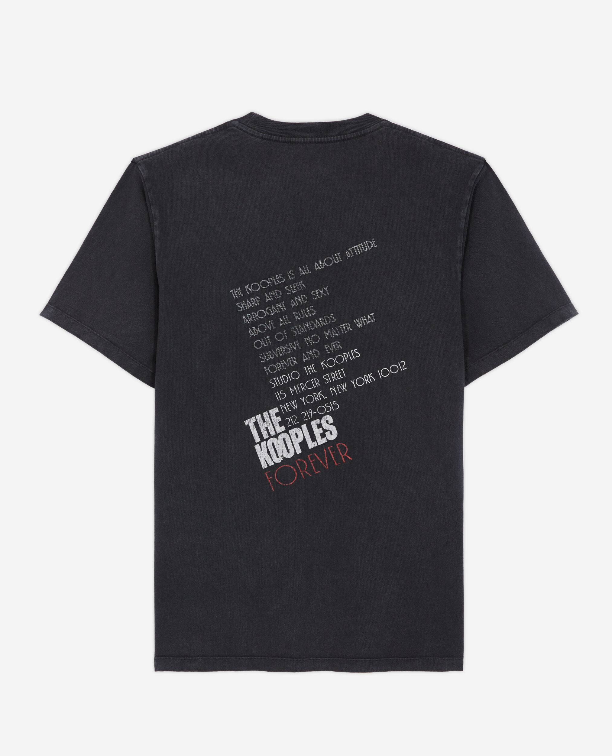 T-shirt sérigraphié noir