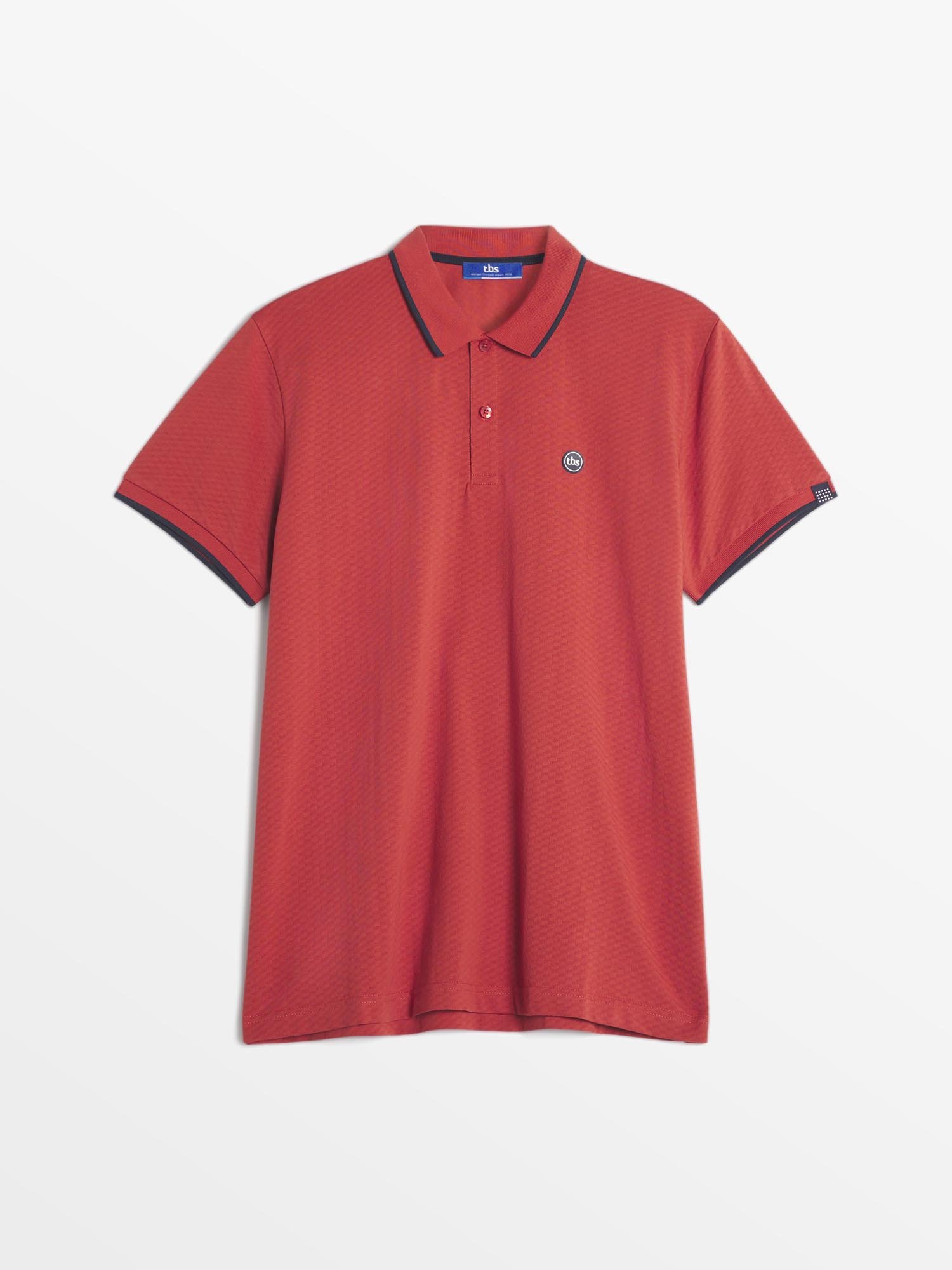 Polo Homme Manches Courtes Rouge