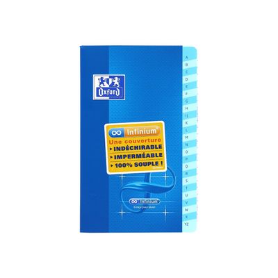 Oxford Infinium - Carnet 9 x 14 cm - 96 pages - petits carreaux (5x5 mm) - disponible dans différentes couleurs