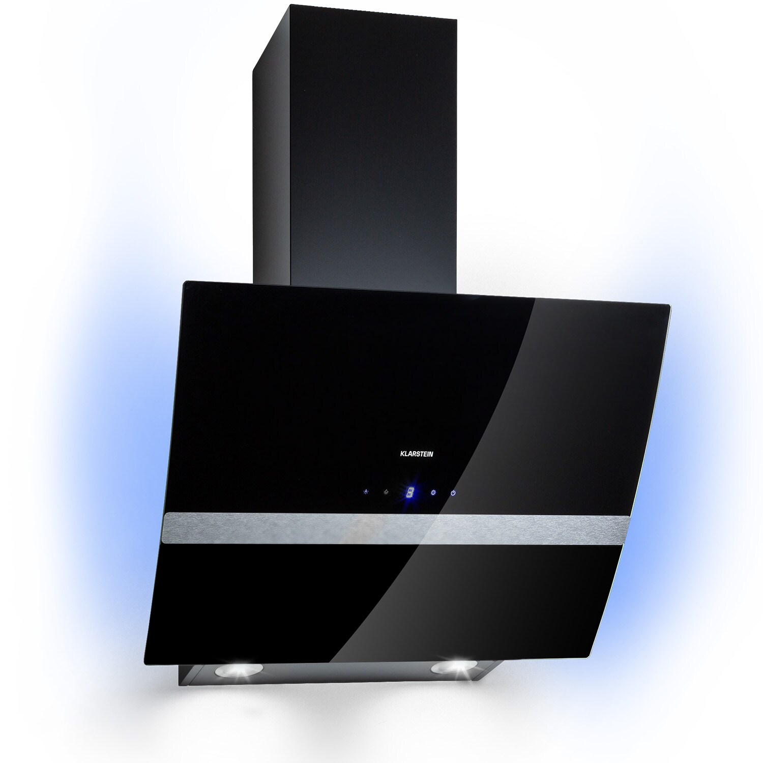 Clara 60 Dunstabzugshaube Glas 509 m³/h Touch Ambiente-Licht Schwarz