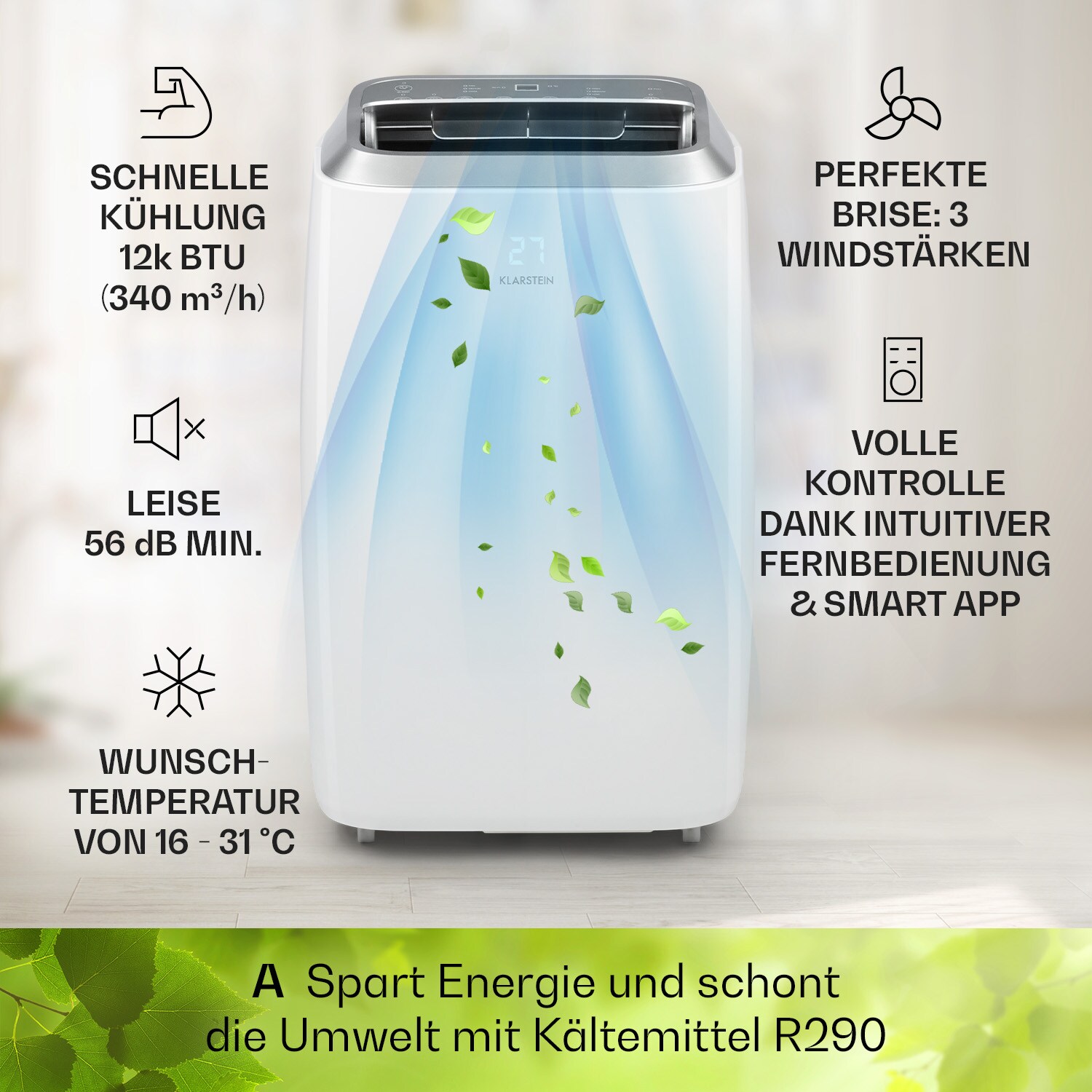 Iceblock Prosmart 12 Klimaanlage 3-in-1 12.000 BTU App Control 12.000 BTU