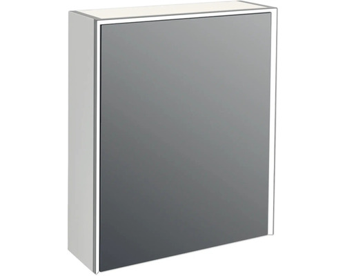 Jungborn QUATTRO SEDICI NOVE spiegelkast, 60 x 20 x 70 cm, grijs, 1-deur, LED, IP44