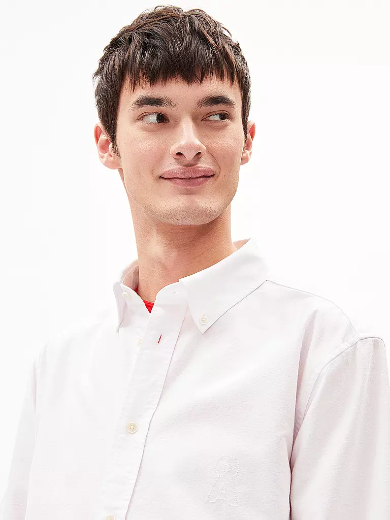 ARMEDANGELS Hemd Regular Fit LAAROX  weiss