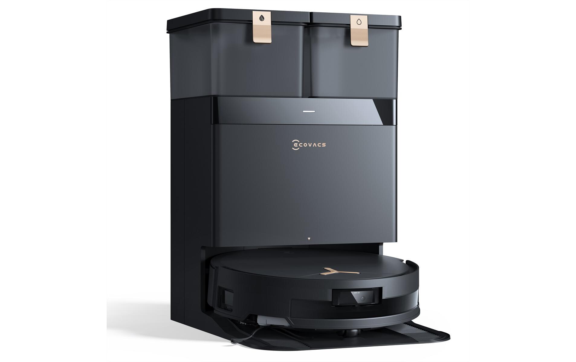 Saug- und Wischroboter Deebot T50 Max Pro Omni Schwarz<br>Hochleistungs-Saugroboter mit innovativer Wischfunktion und automatischer Absaugstation für eine tiefenreine Reinigung
