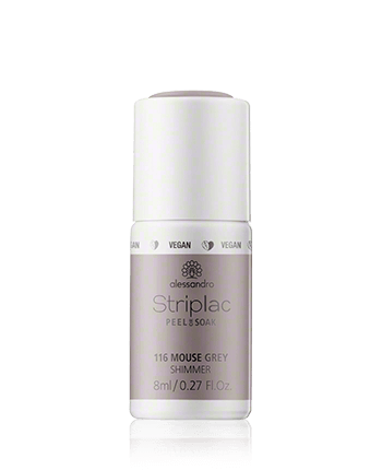Alessandro Striplac Peel or Soak 116 Mouse Grey Shimmer 8ml