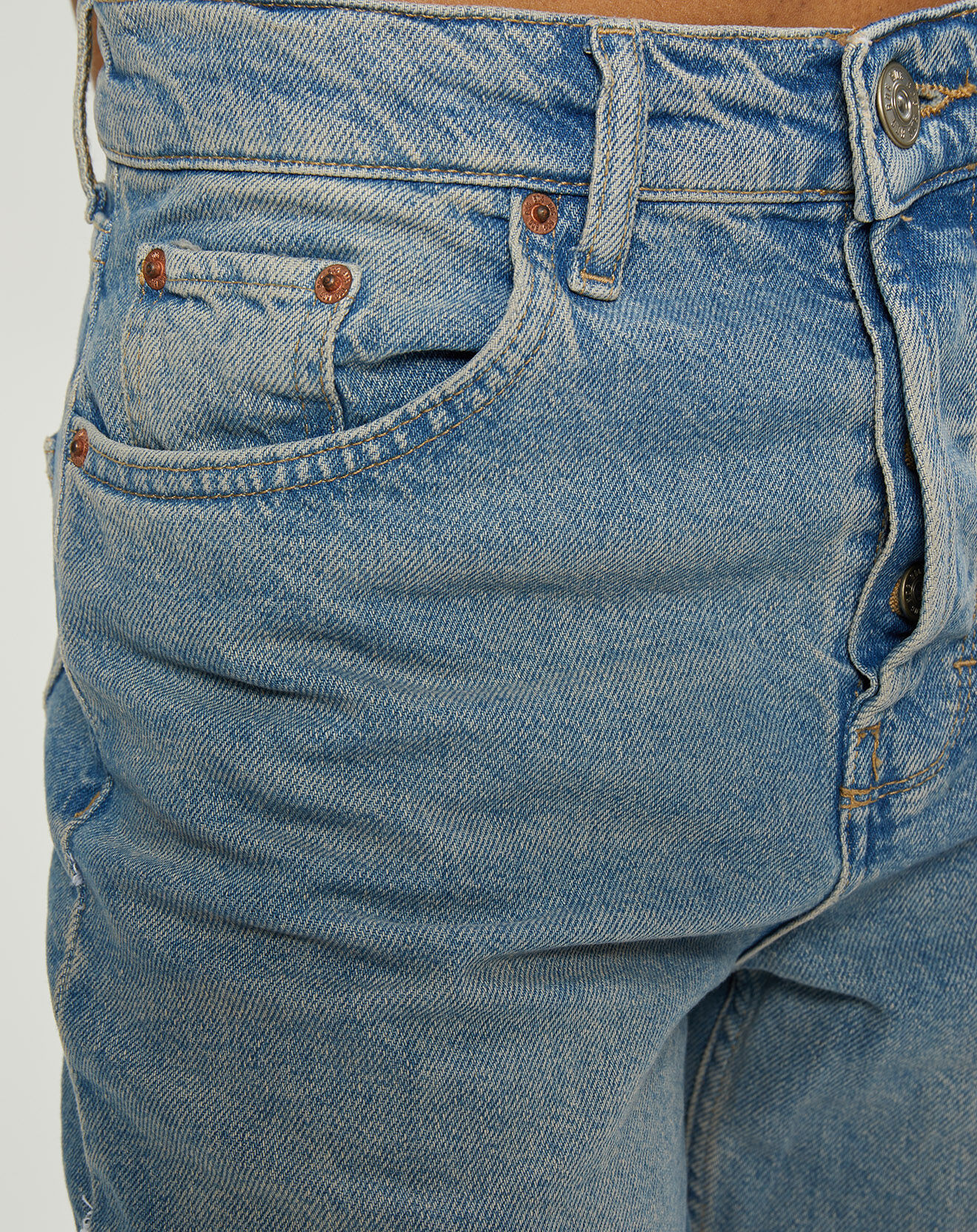 Urban Outfitters Jean large 7/8 ème en Toile de Coton bleu clair