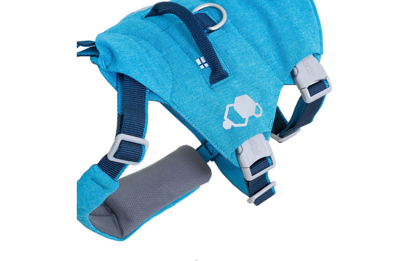 Sicherheitsgeschirr Safeguard Harness ECO 75-95, BlackberrySicherheitsgeschirr mit robustem Griff und Leinenring an der Vorderseite