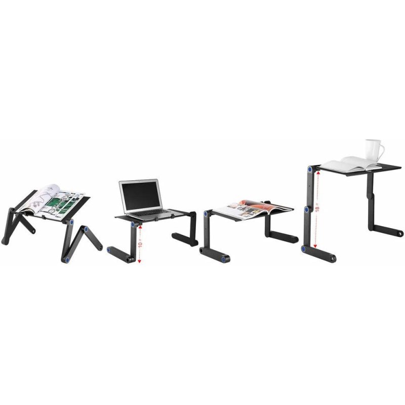 DLH SUPPORT ERGONOMIQUE - TABLE DE LIT PLIABLE POUR ORDINATEUR PORTABLES ET TABLETTES