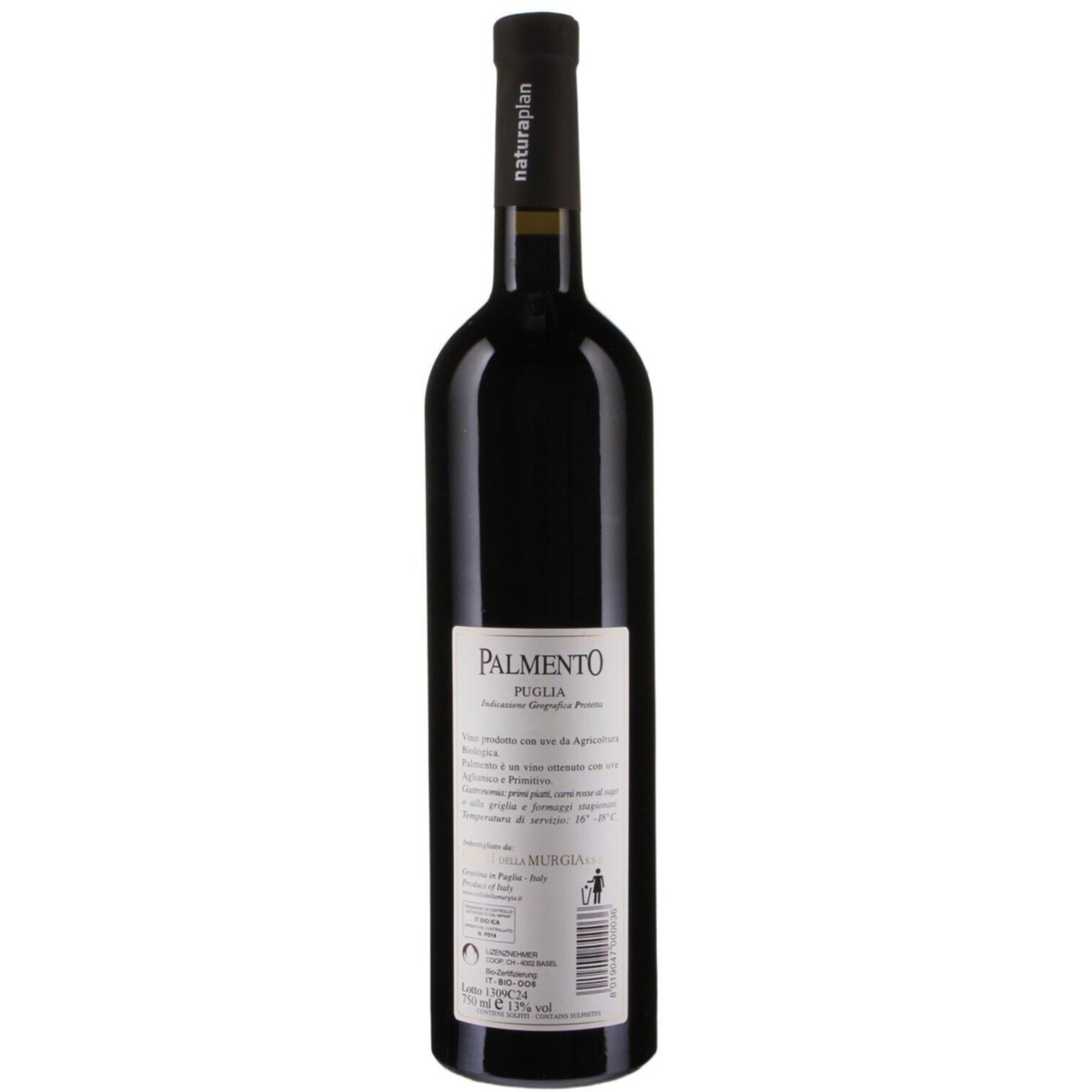 Naturaplan Bio Puglia IGP Palmento -75cl