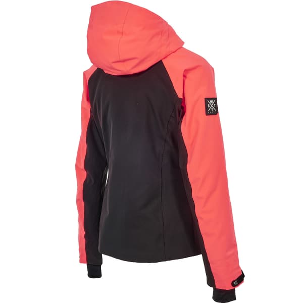 Veste snowboard WATTS XICE W BLACK/CROSS FLUO PINK