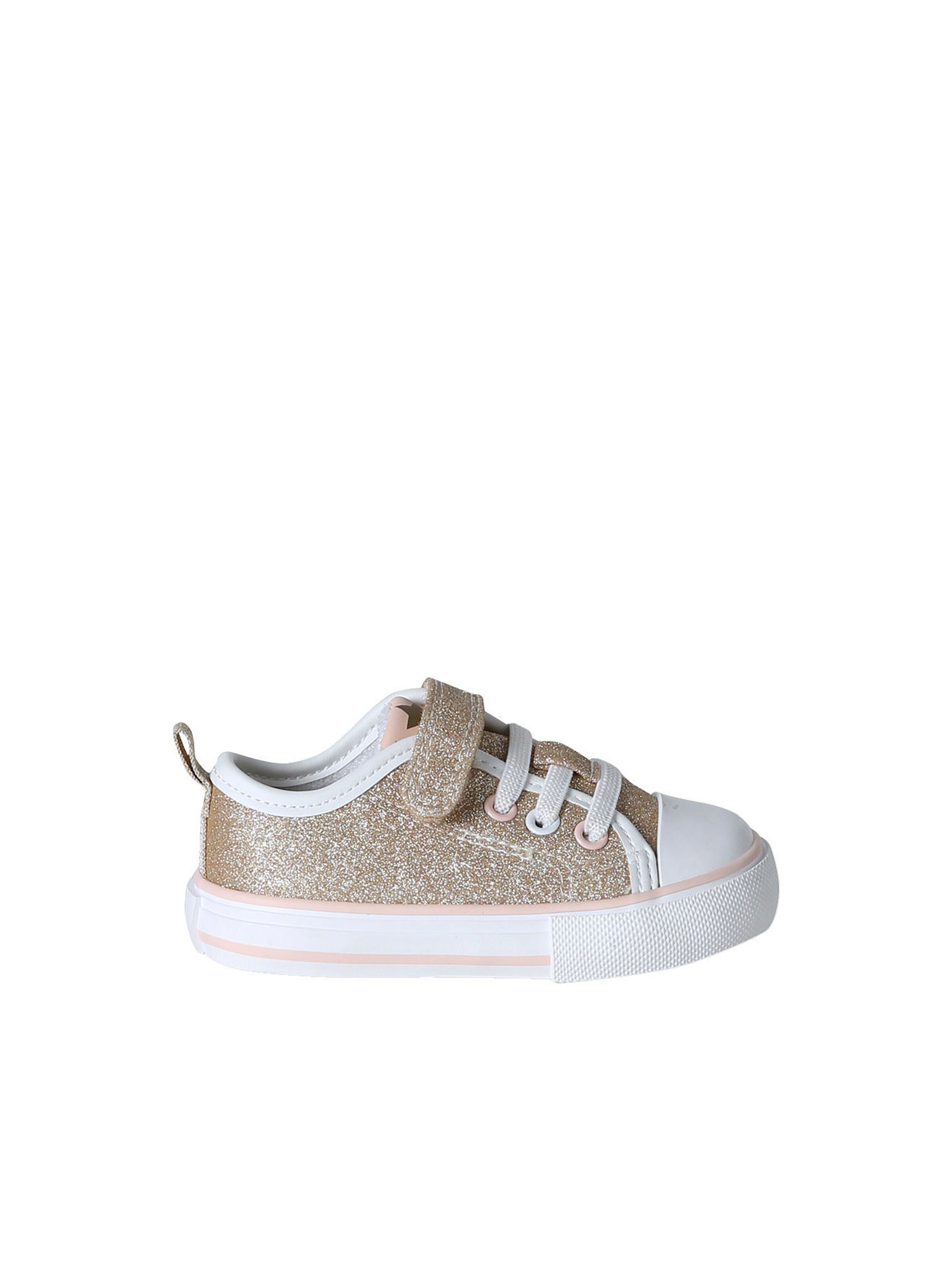 Vertbaudet Baby Sneakers mit elastischer Schnürung gold
