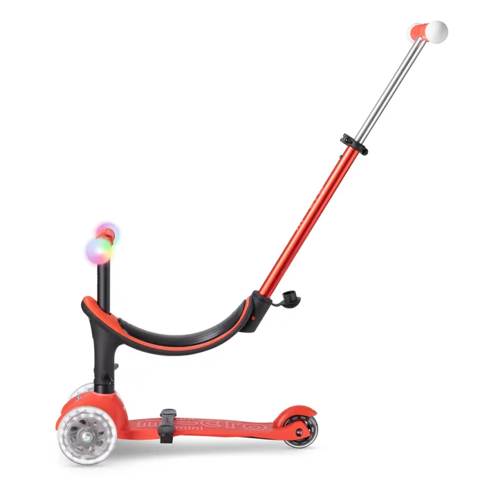Micro Trottinette Mini 3en1 Revolution Deluxe Magic LED | Rouge