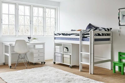 Hoppekids ECO Dream Halvhøy Loftseng 170x60, Hvit