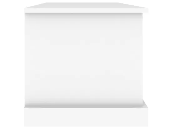 Boîte de rangement blanc 70x40x38 cm bois d'ingénierie